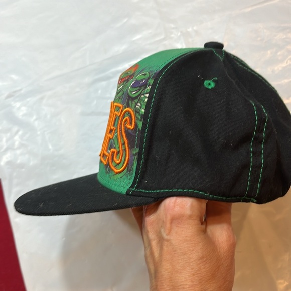 Nickelodean Teenage Mutant Ninja Turtles Flat Bill Cap Green Black Snapback mens - Picture 6 of 12